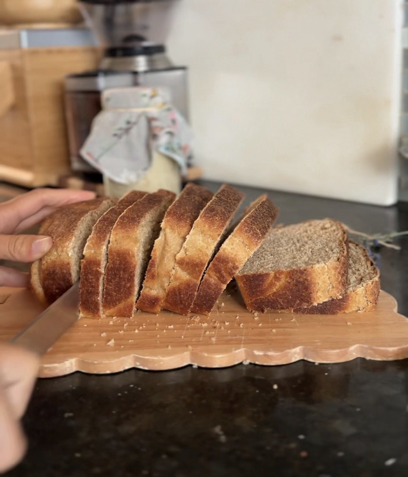 The Best 100% Fresh-Milled Sourdough Sandwich Bread